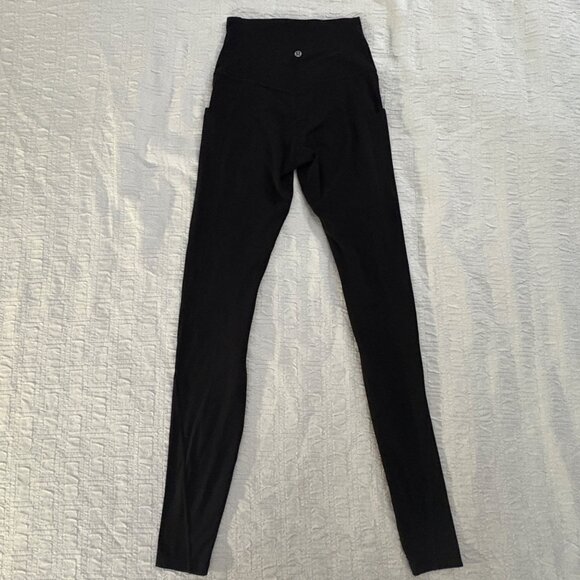Like New Lululemon Align High-Rise Pant Pockets 31" Black Nulu Yoga Leggings 4 - Picture 7 of 9
